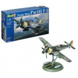 KIT PARA MONTAR REVELL AVIÃO FOCKE WULF FW190 F-8 1/32 230 PEÇAS REV 04869